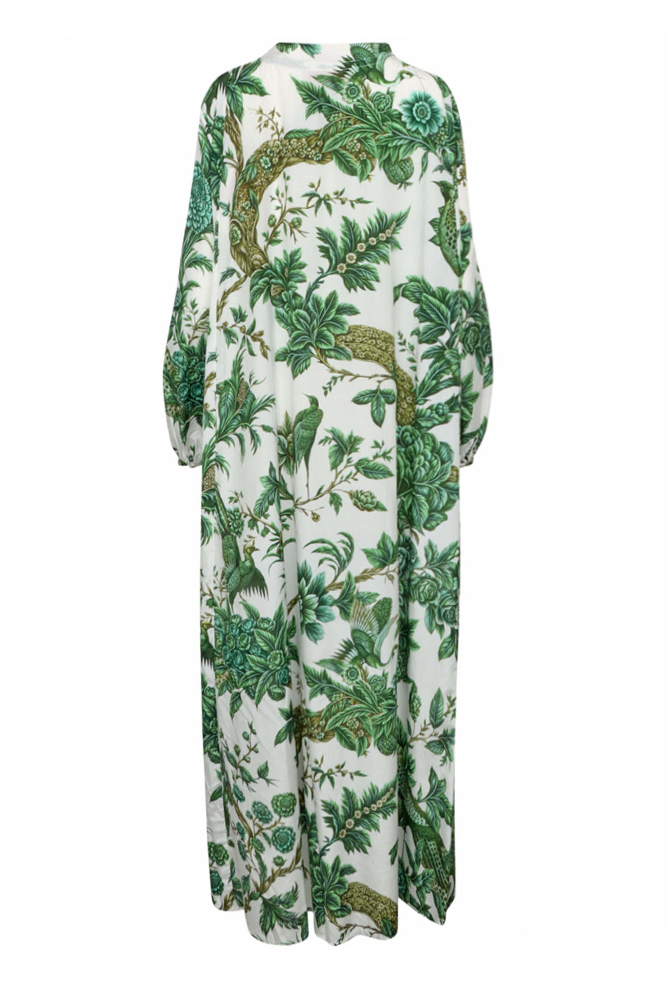 F.R.S. - Green Toile Silk Eione Habotai Dress