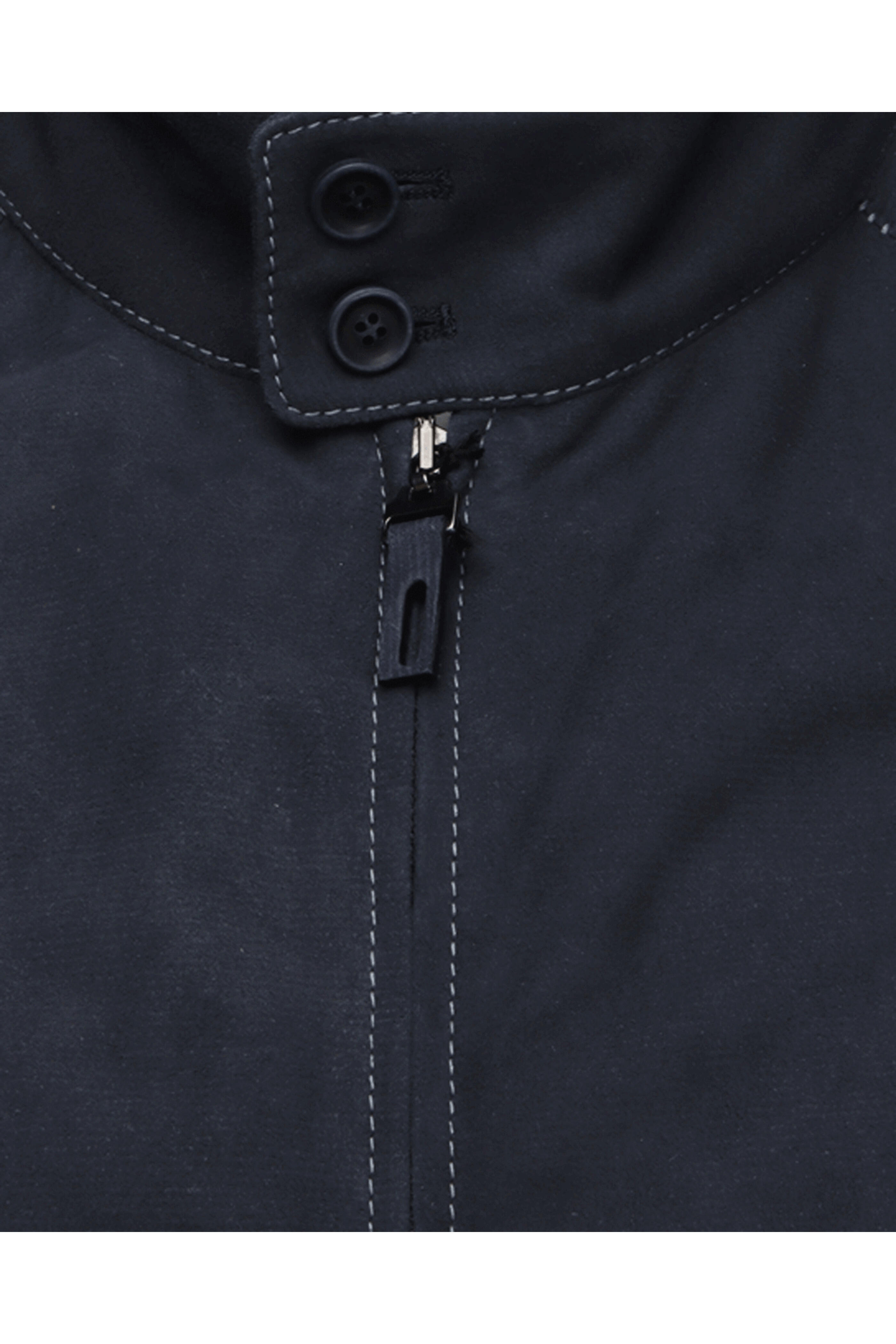 Robert Comstock - Navy Suede Zip Up Jacket