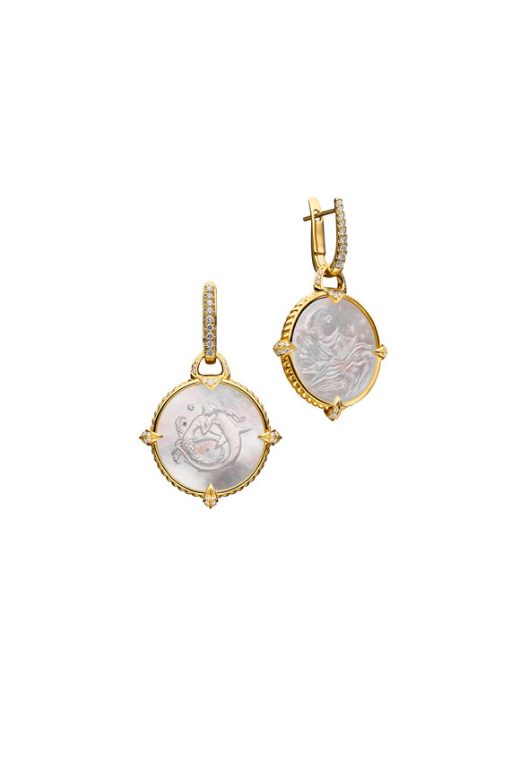 Paspaley Dive Coin Charm Earrings