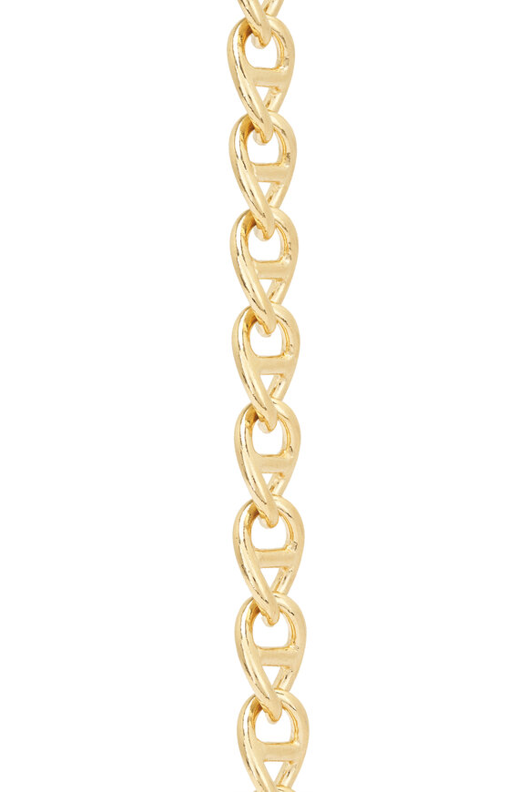 Cristina V. DNA Gold Chain Bracelet - view 2