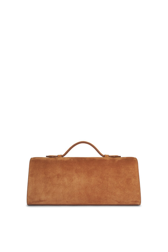 Savette Slim Symmetry Brown Suede Pochette - view 2