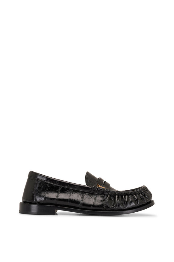 Saint Laurent - Le Loafer Black Leather Penny Loafer, 15mm