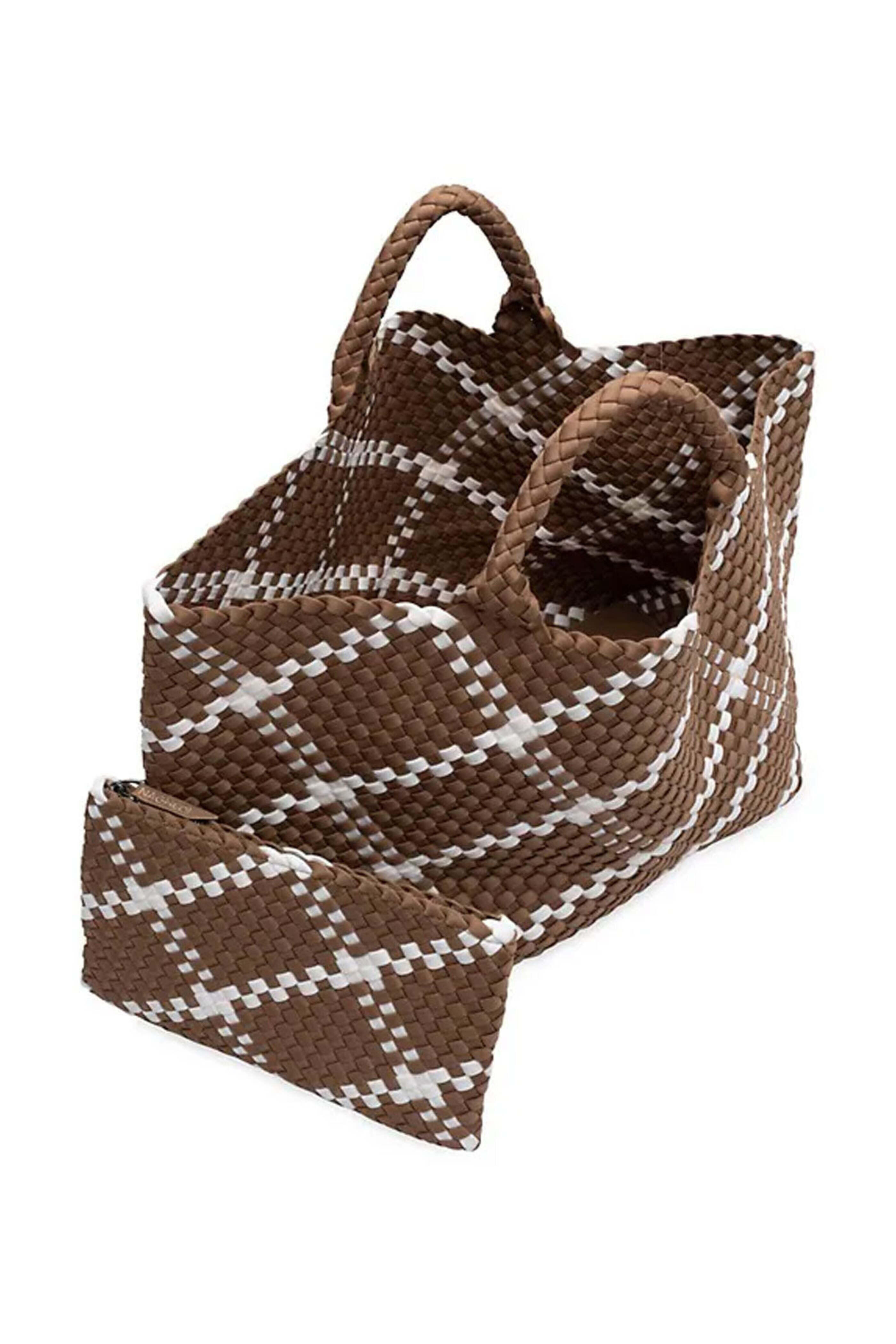 Naghedi - St. Barthâs Large Plaid Tote in Cacao