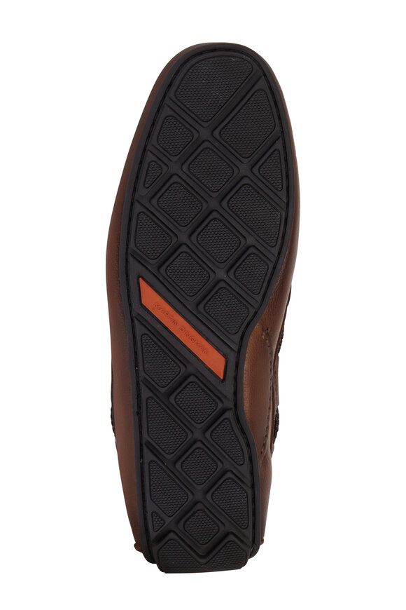 Martin Dingman - Bermuda Braid Bourbon Leather Loafer