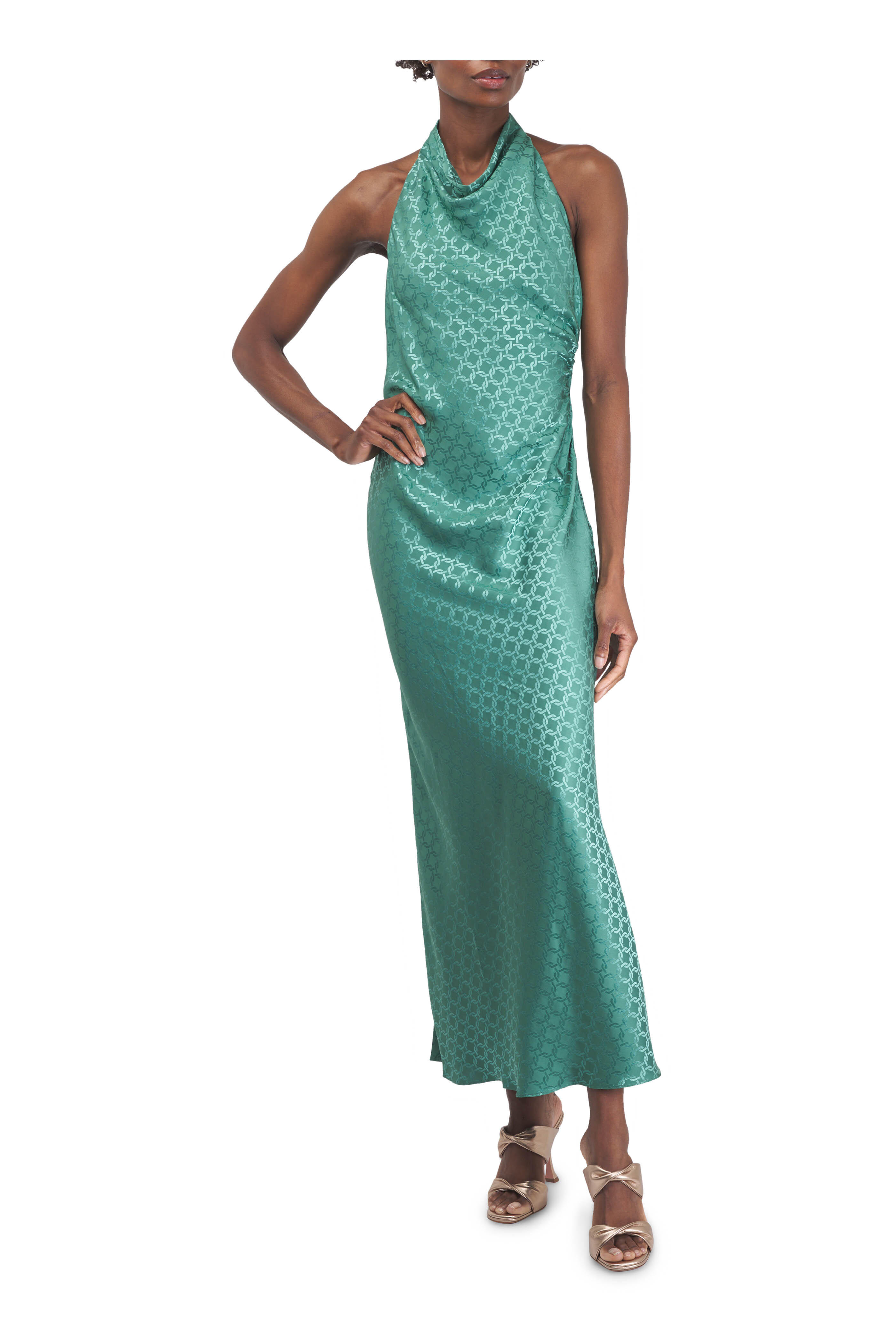 Veronica Beard - Maggie Clover Halter Maxi Dress