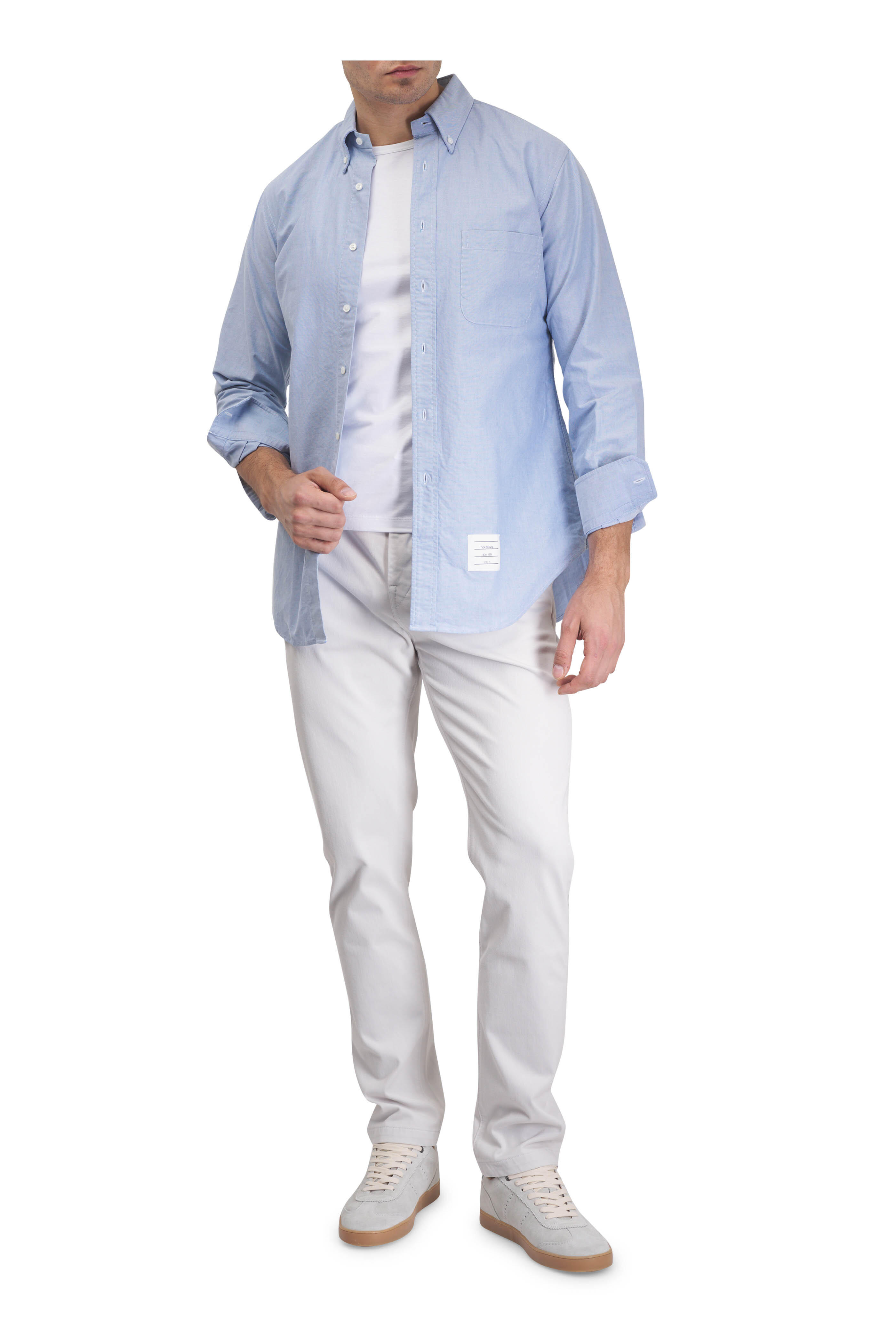 Tシャツ・カットソー THOM BROWNE Pocket T-shirt White Thom Browne - White Cotton Pocket T-Shirt | Mitchell Stores