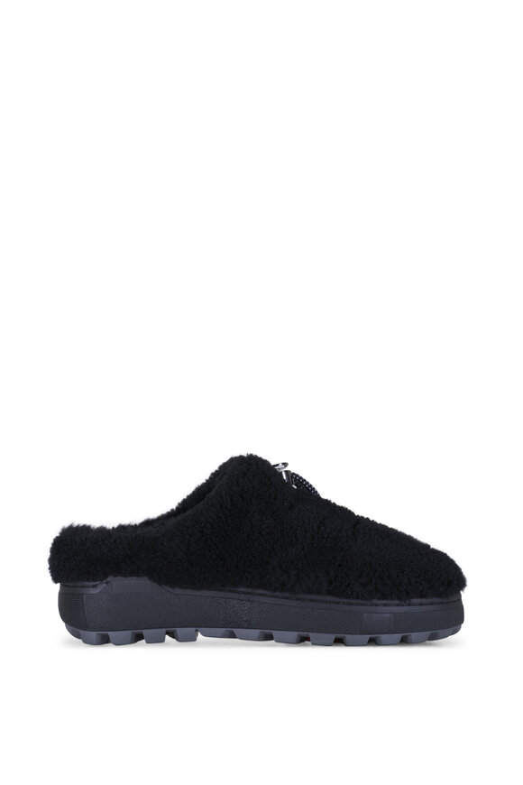 Bogner - Chamonix Black Shearling Slide