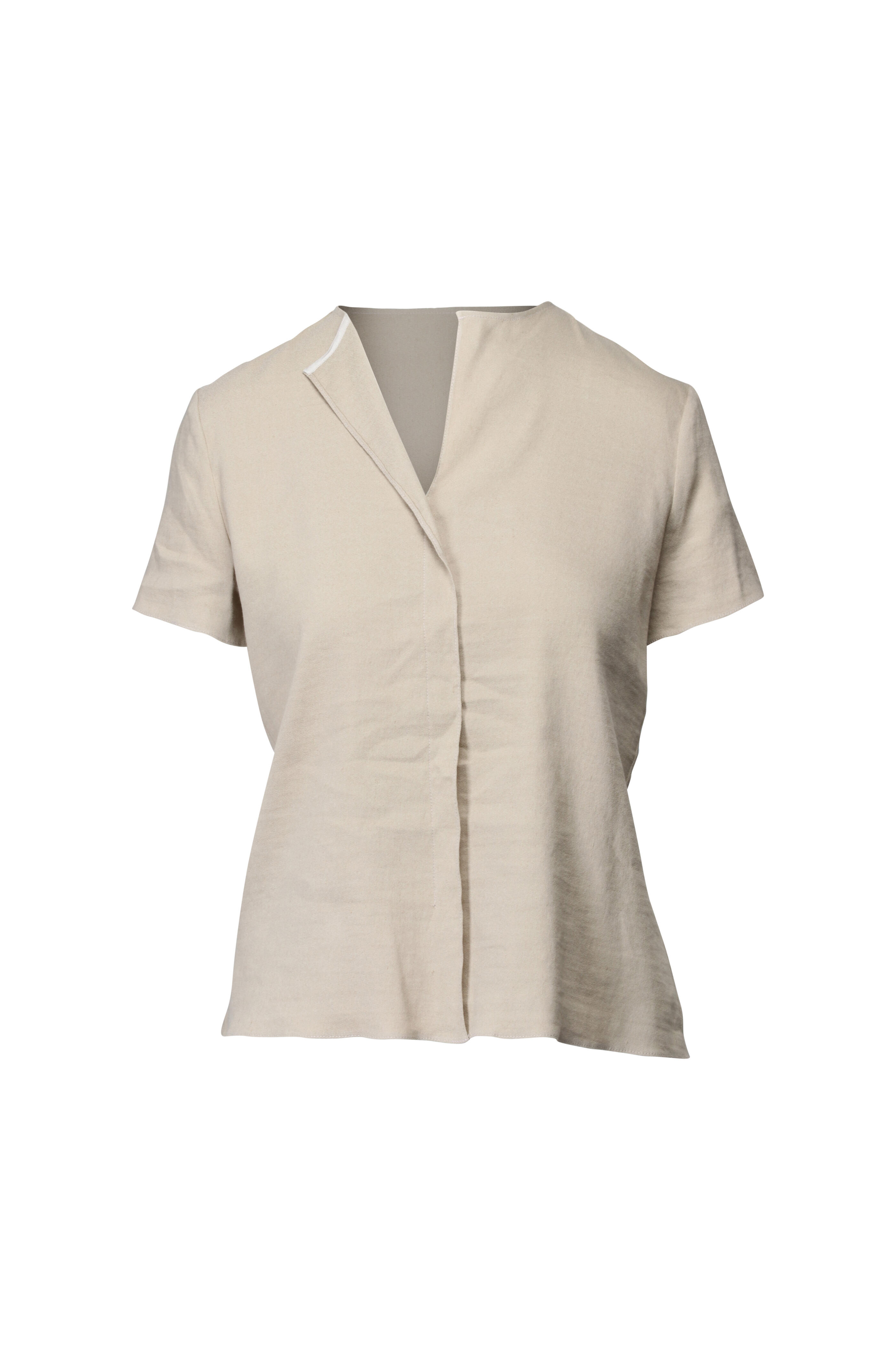 Peter Cohen - Breeze Ethnic Sand Stretch Linen Top