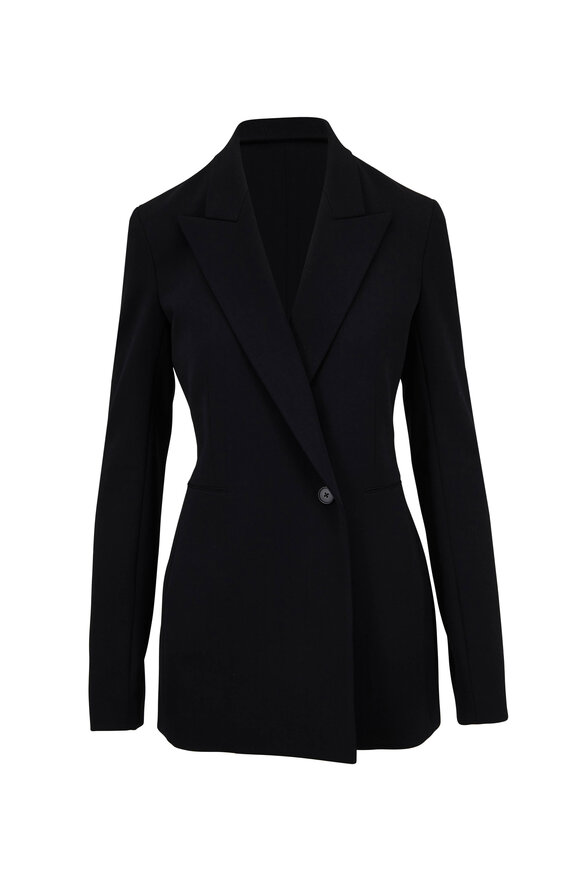 The Row - Ciel Black Wool Peak Lapel Jacket