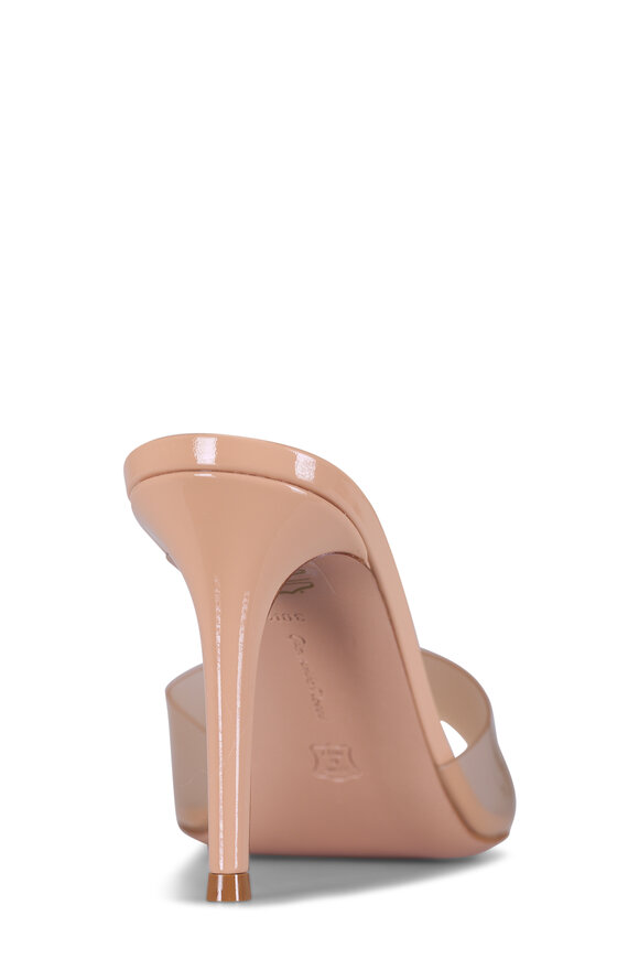 Gianvito Rossi Elle Nude Plexi Sandal, 85mm - view 4