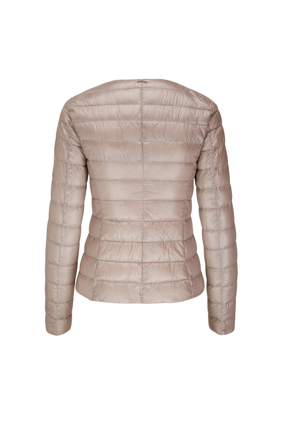 Herno - Light Taupe Nylon Quilted Jacket 