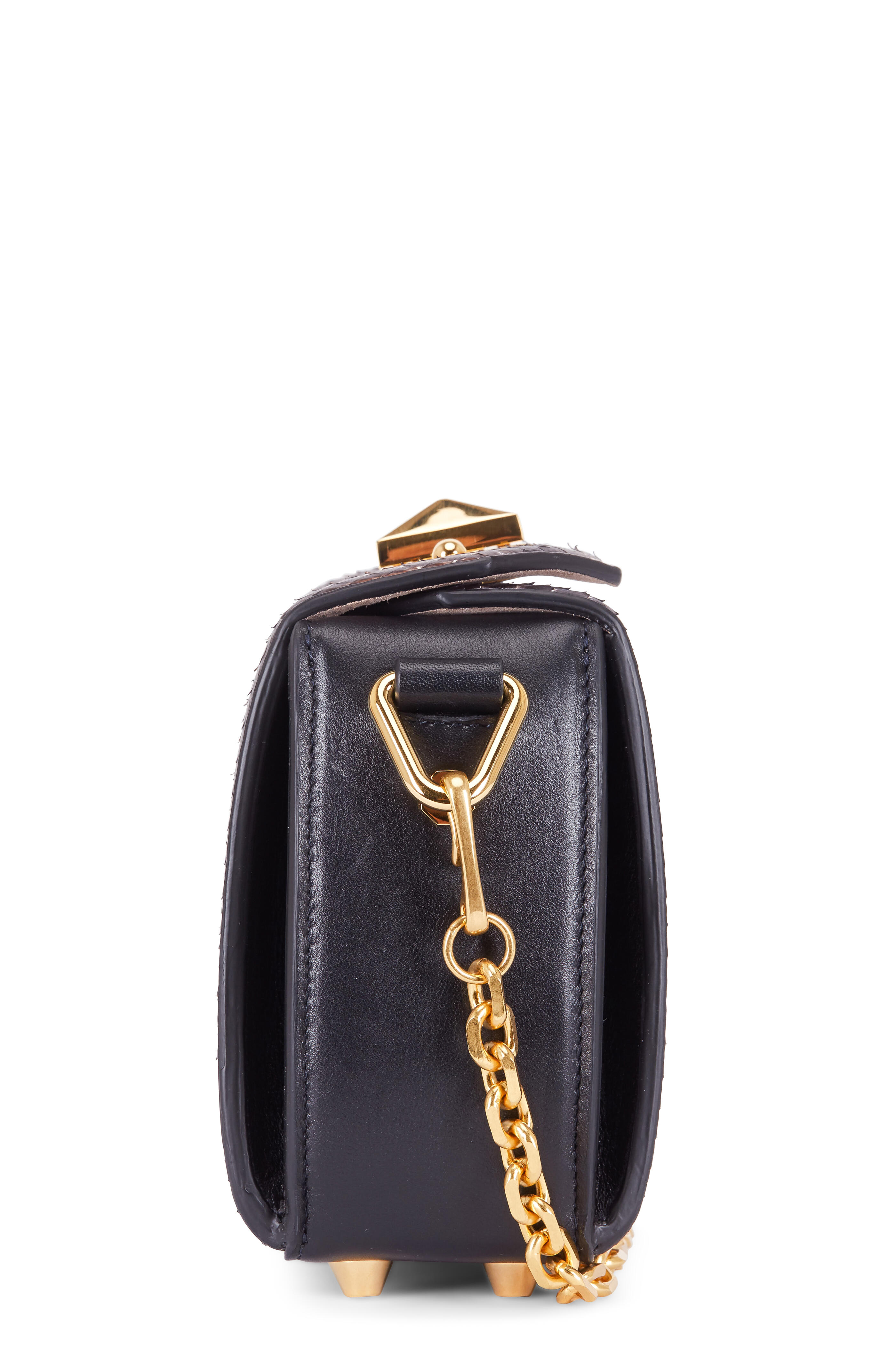 McQueen - Multicolor Python Small Box Bag With Chain