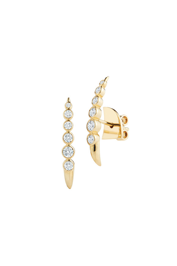 Ondyn Crest Diamond Earrings - view 1