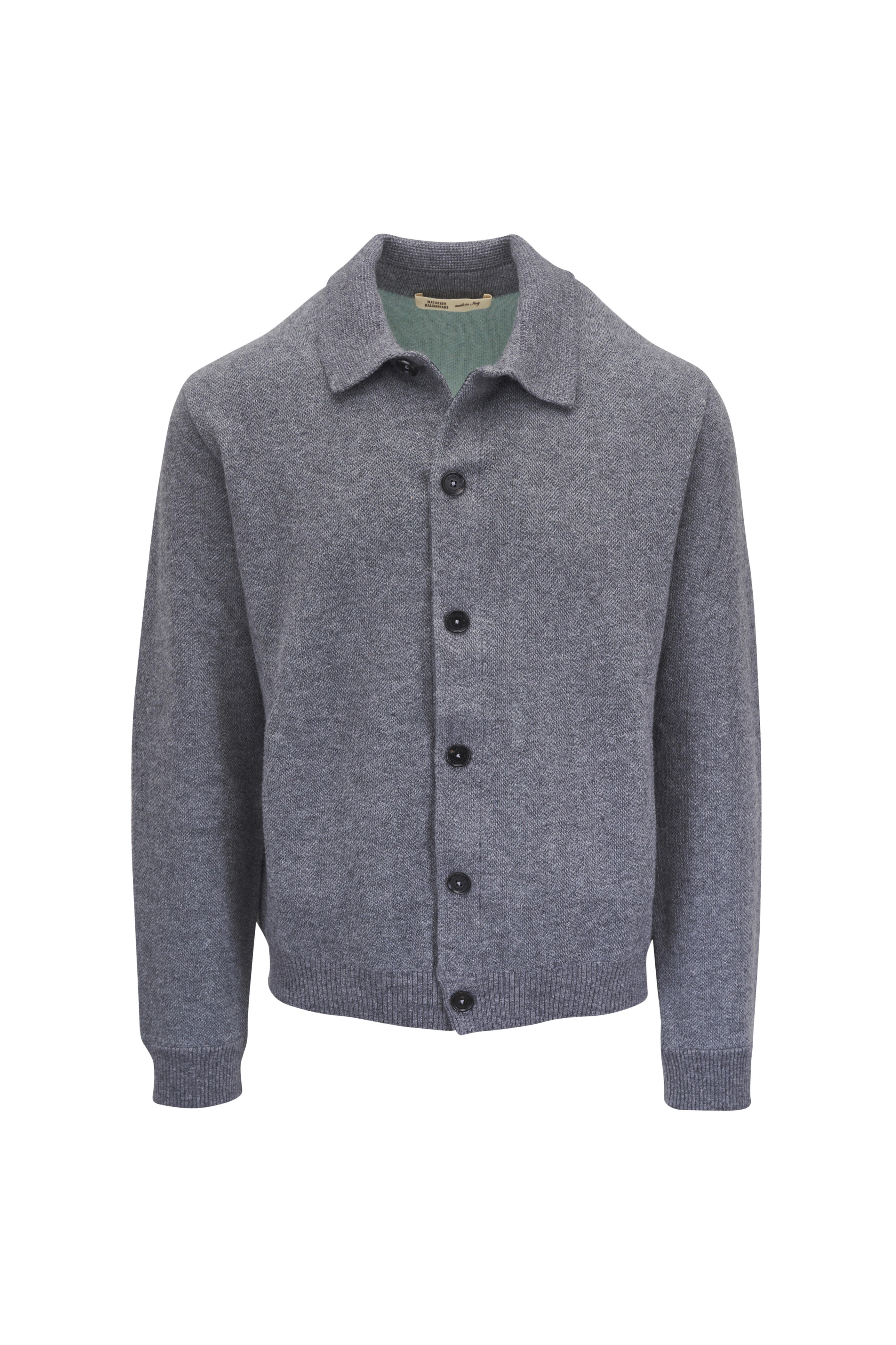 Maurizio Baldassari - Gray Jacquard Blouson Jacket