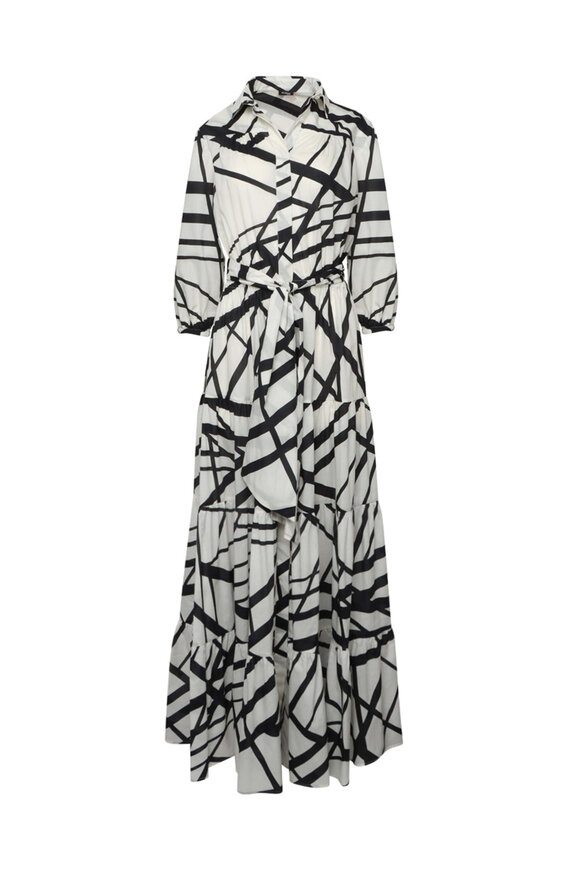 Michael Kors Collection - White Wool Three-Quarter Sleeve
