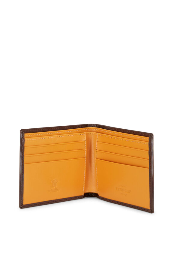 Ettinger Leather - Brown Leather Billfold Wallet