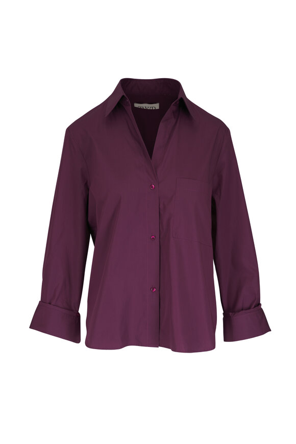 TWP Next Morning Mauve Cotton Blouse