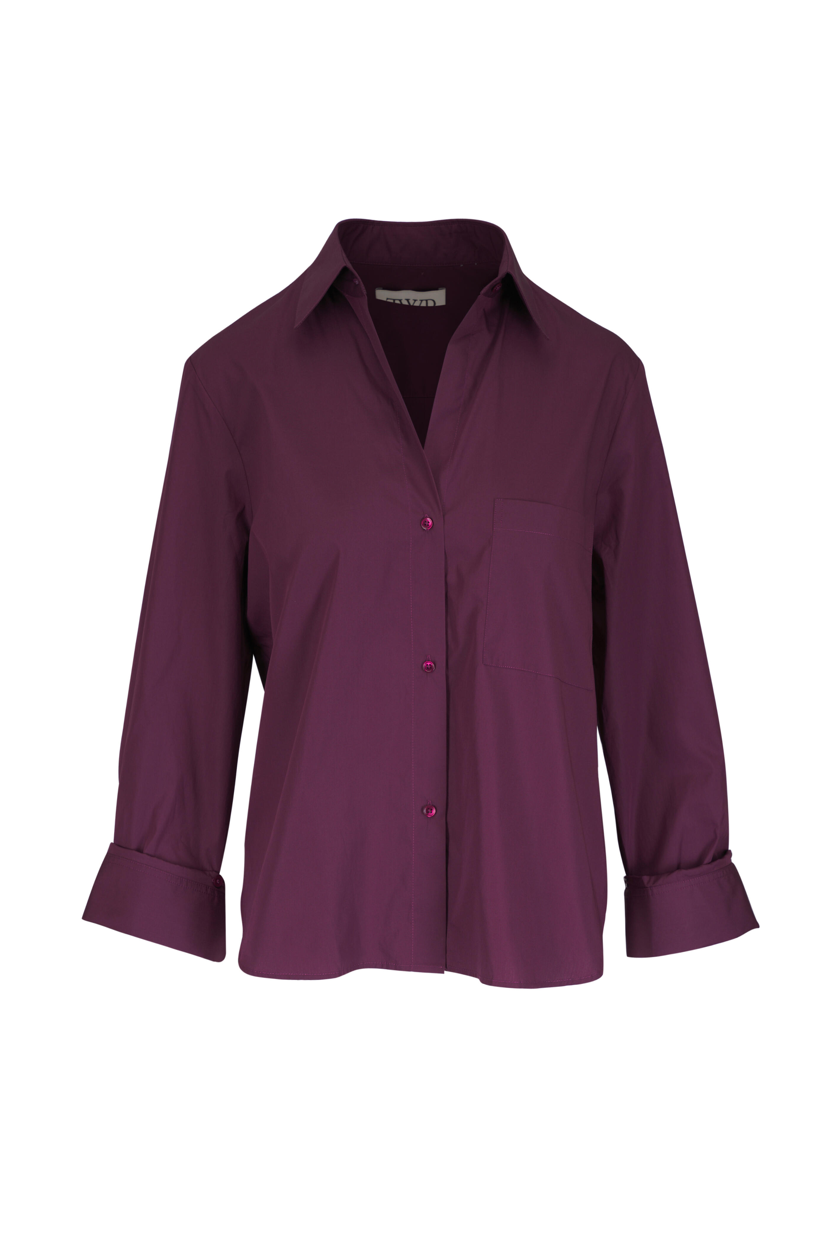 TWP - Next Morning Mauve Cotton Blouse