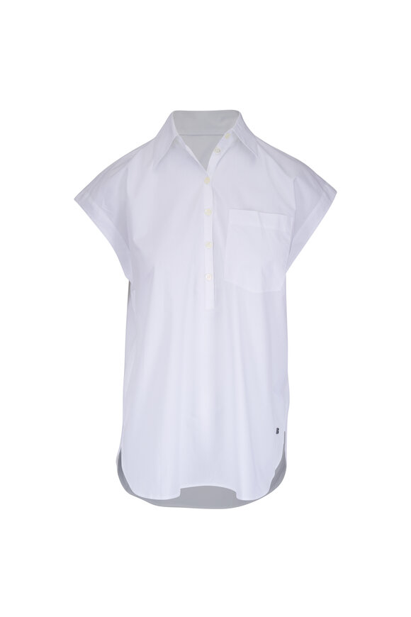 Bogner Hunter White Fitted Blouse