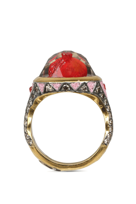 Sevan Bicakci Pomegranate Rock Ring - view 4