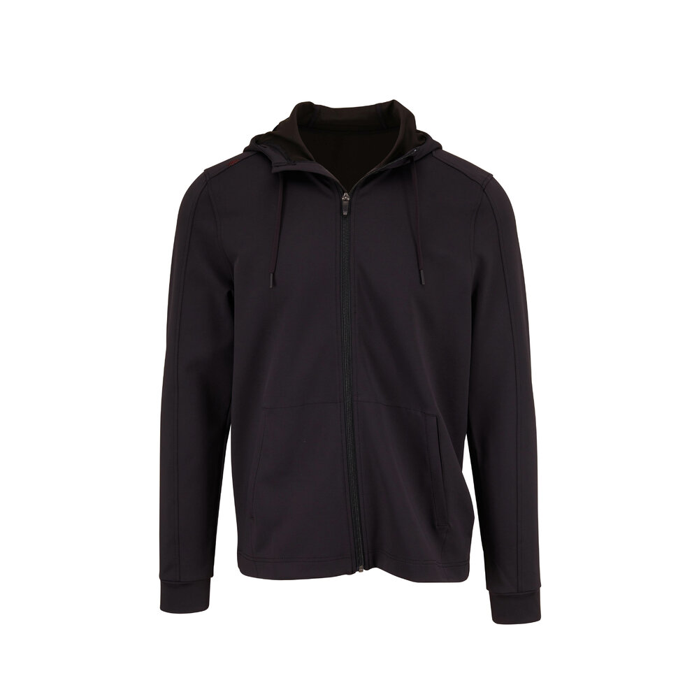 Rhone Apparel - Spar Black Full Zip Hoodie | Mitchell Stores