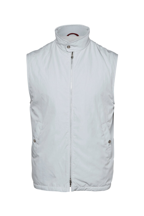 Brunello Cucinelli - Light Sand Suede Moto Jacket