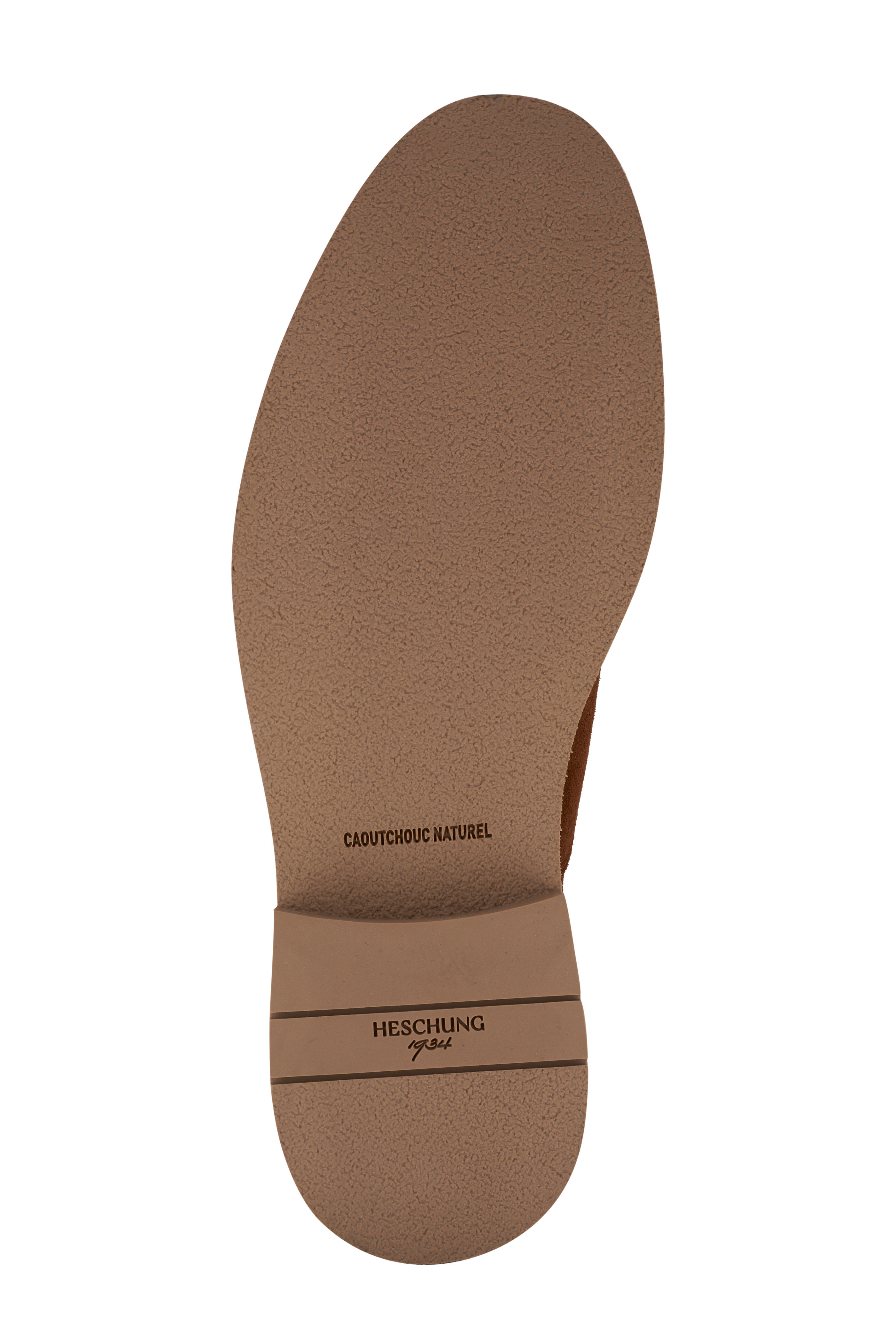 Heschung - Cooper Gold Calf Suede Derby Shoe