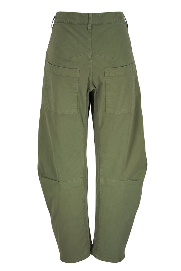 Nili Lotan Shon Camo Green Cotton Pant - view 2