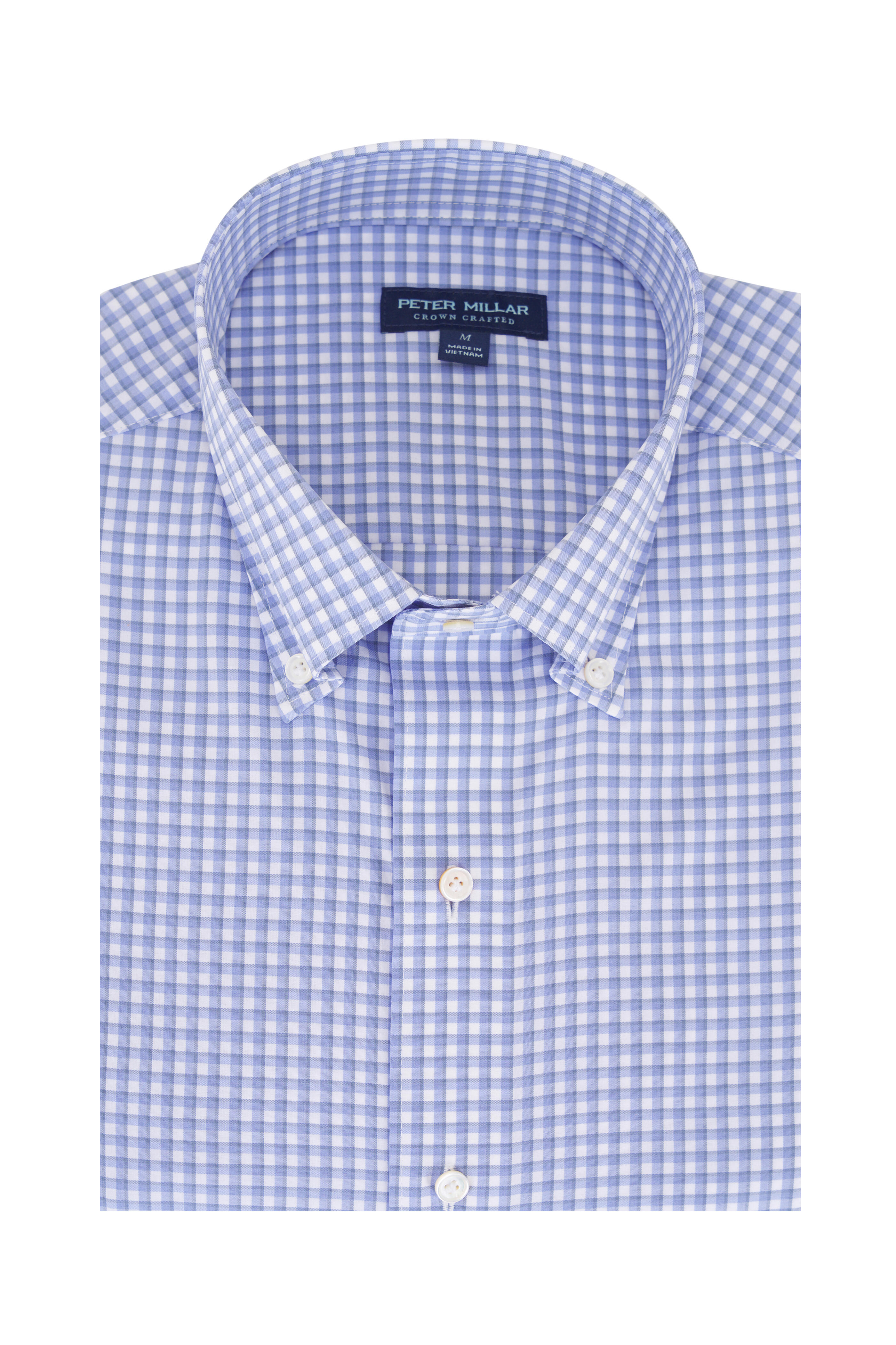 Peter Millar - Mitchell Wisteria Blue Check Sport Shirt