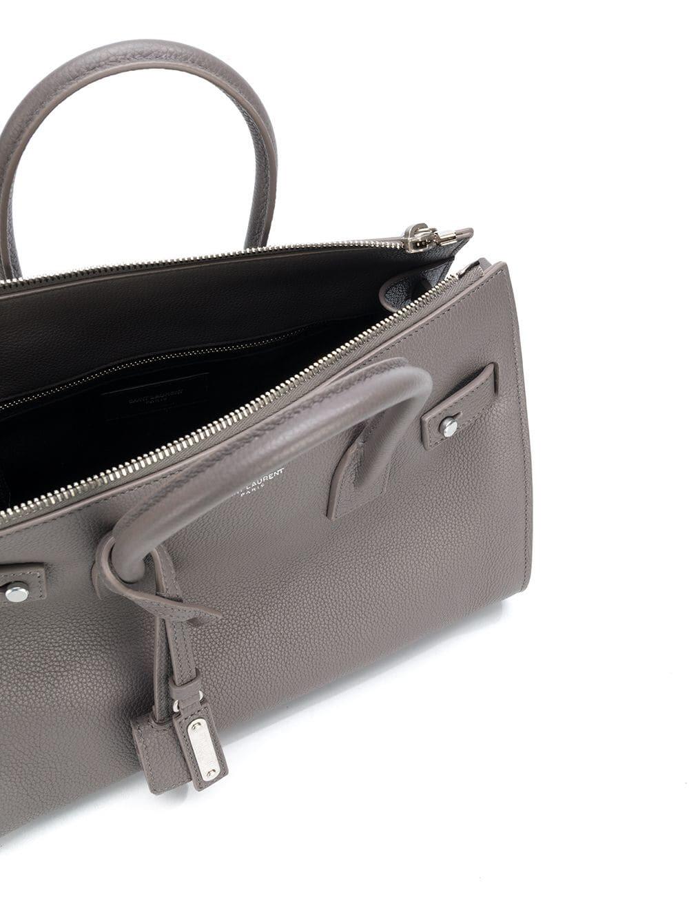 Saint Laurent - Baby Sac De Jour Fog Grained Leather Tote