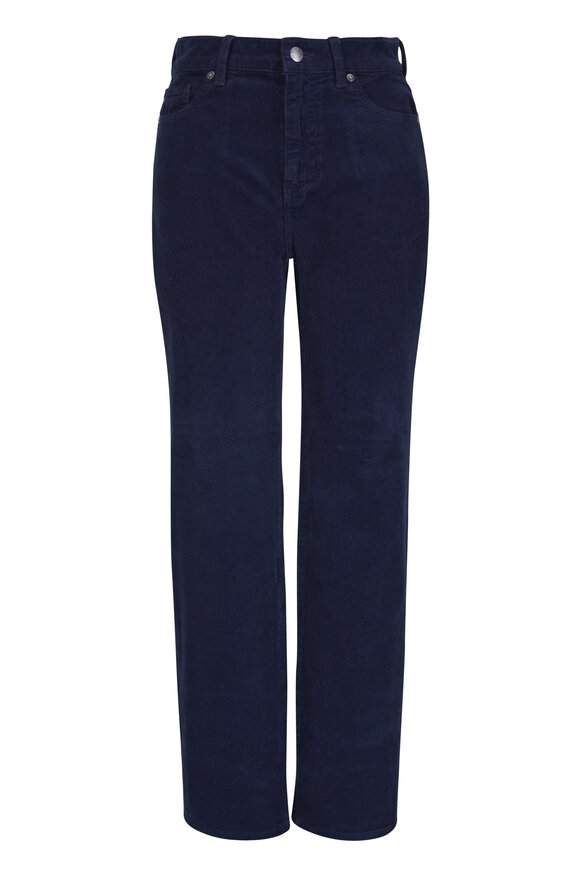 AG Brinley Navy Corduroy Straight Leg Jean - view 1