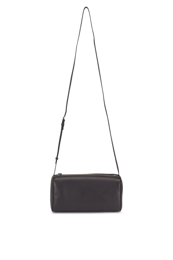 The Row 90's Ebony Brown Ans Leather Shoulder Bag