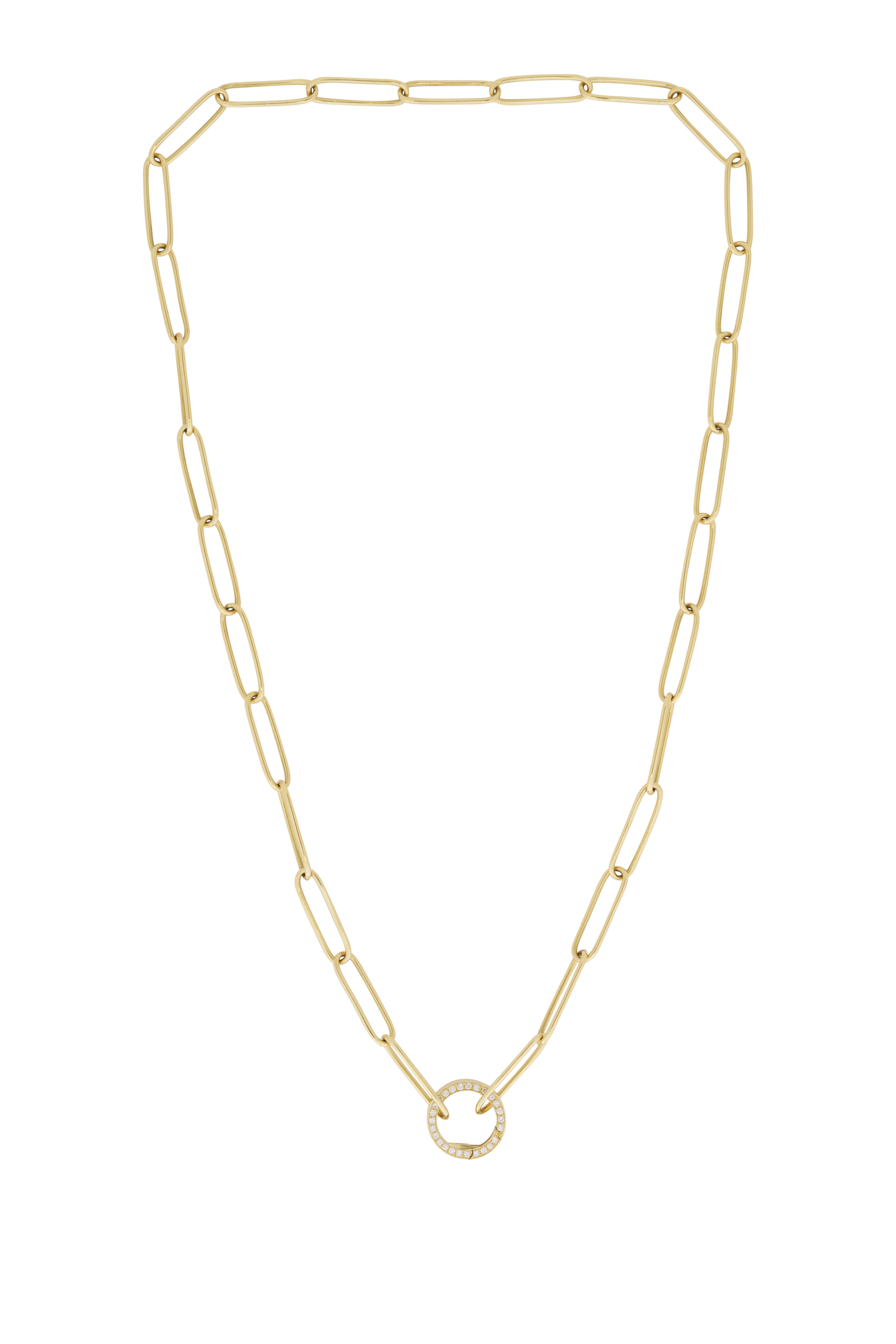 Jenna Blake - 18k Yellow Gold Diamond Chain Necklace - view 1