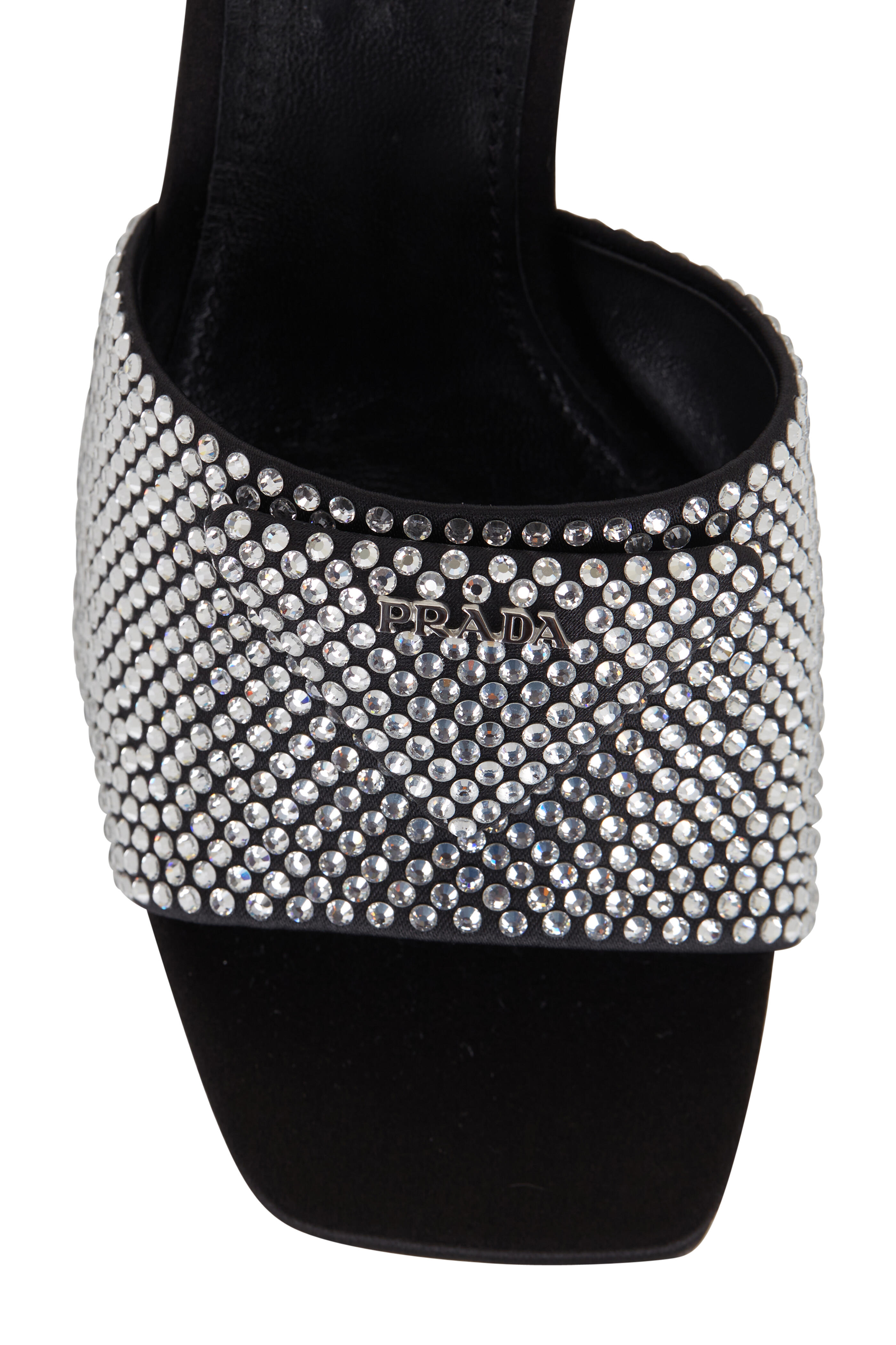 Prada - Black Crystal Slide, 65mm | Mitchell Stores