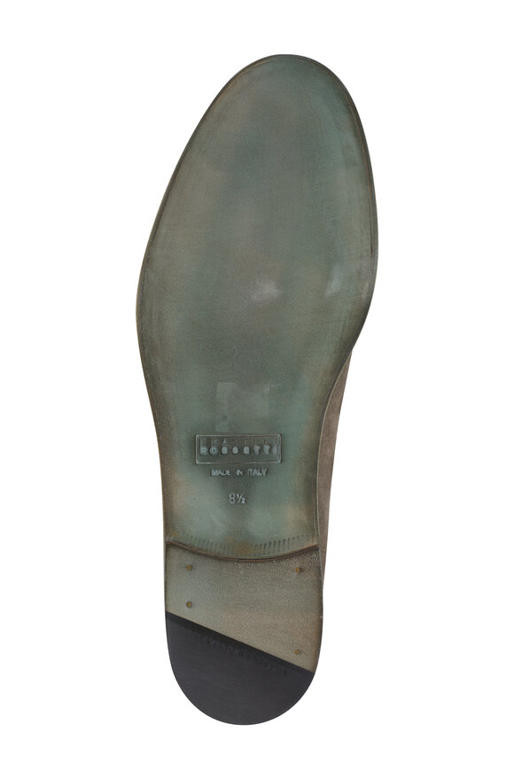 Fratelli Rossetti Yacht Portofino Sage Suede Penny Loafer - view 5