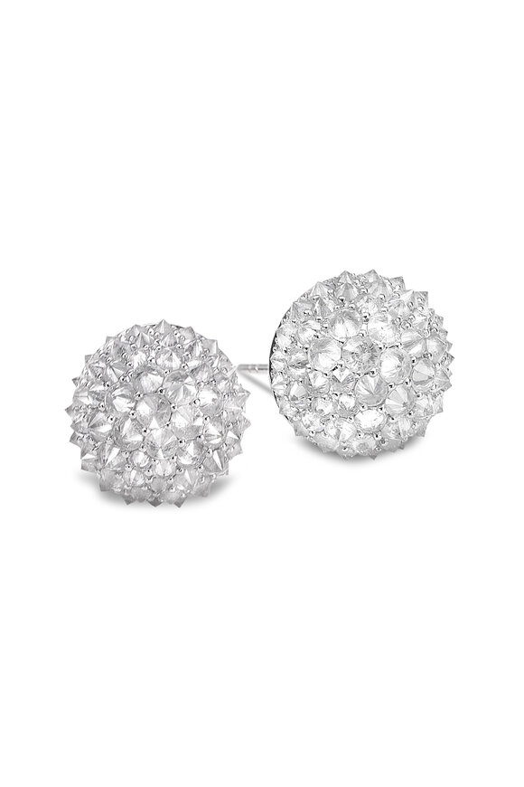 Nam Cho 18-Karat White Gold Diamond "Spike" Studs