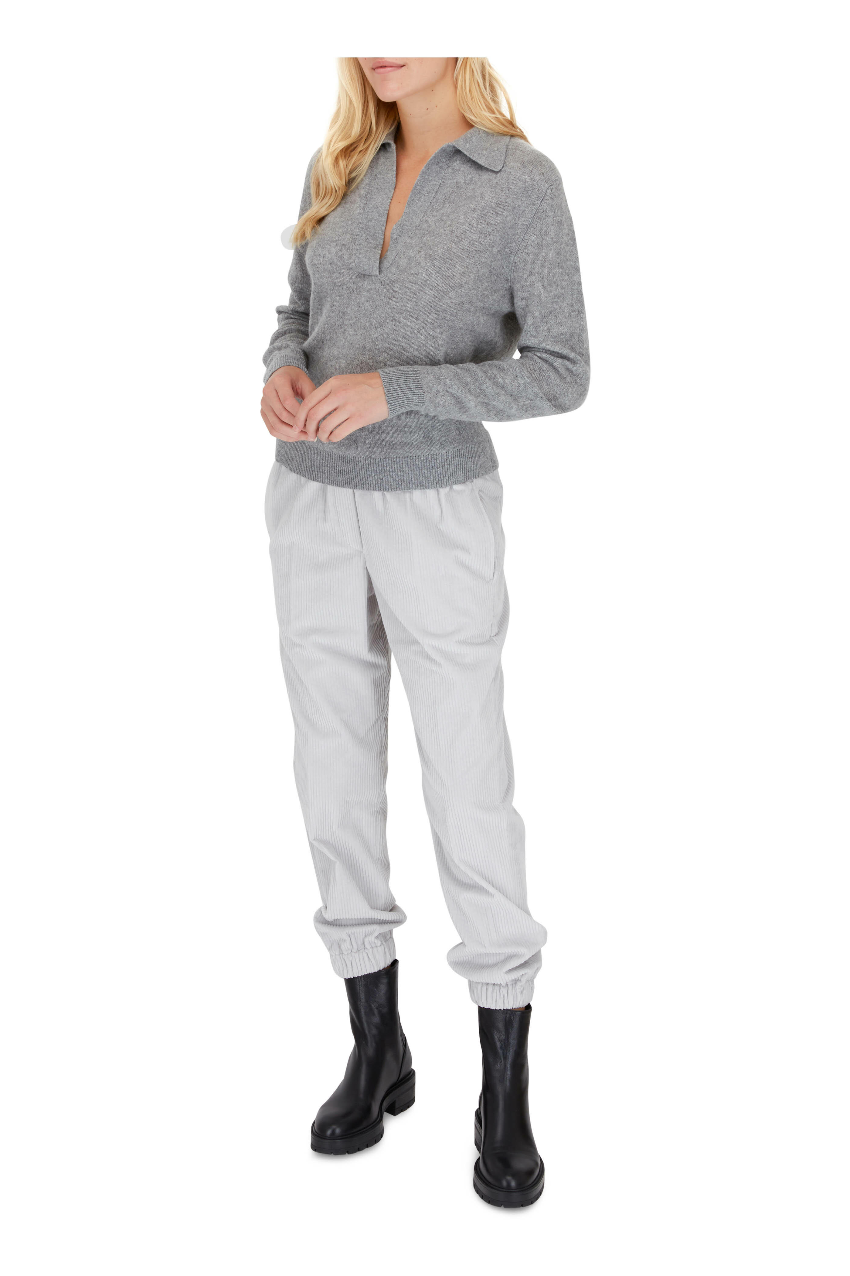 Aquazzura - St. Honore Black Leather Combat Boot