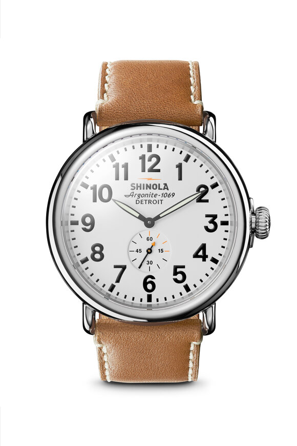 Shinola - The Runwell White Watch, 47MM