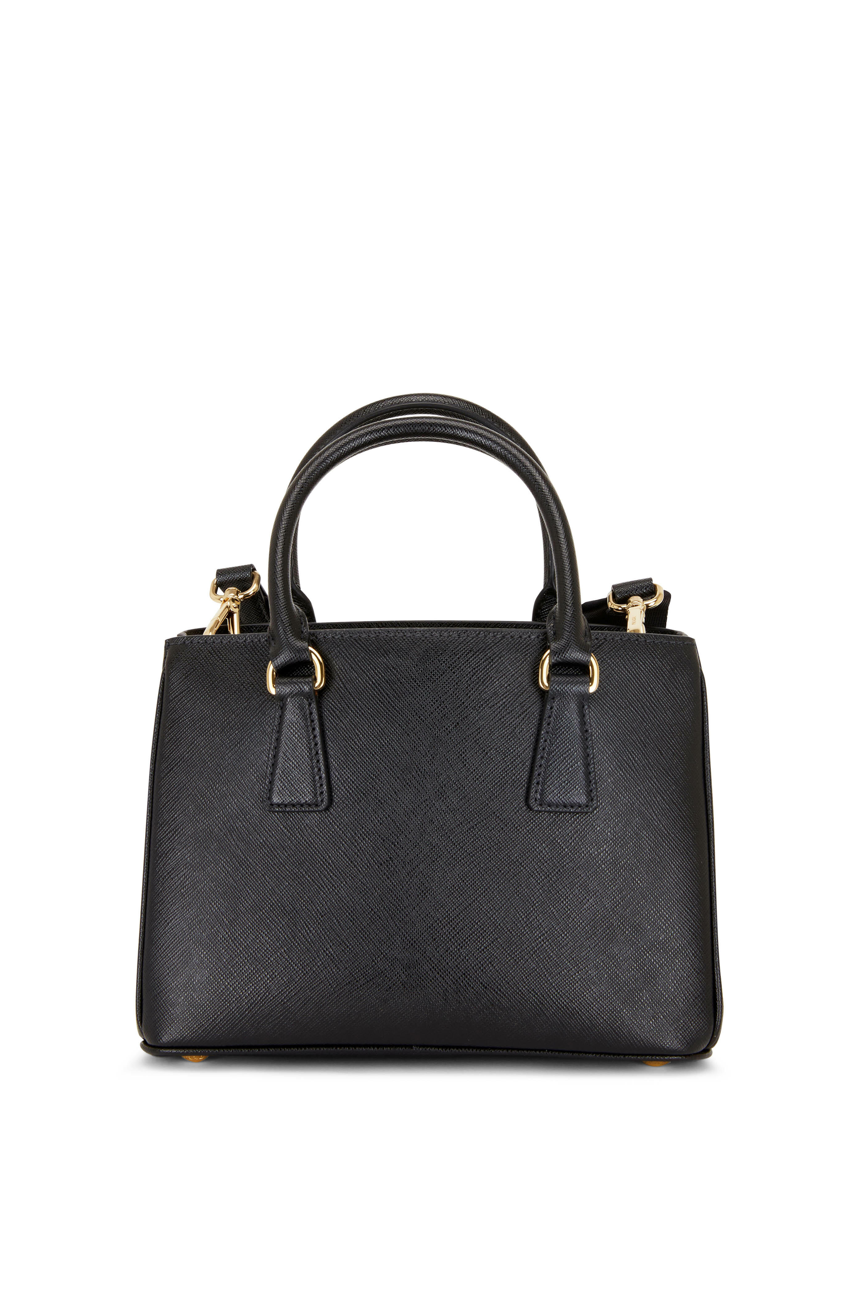Prada - Black Zip Pouch Leather Crossbody | Mitchell Stores