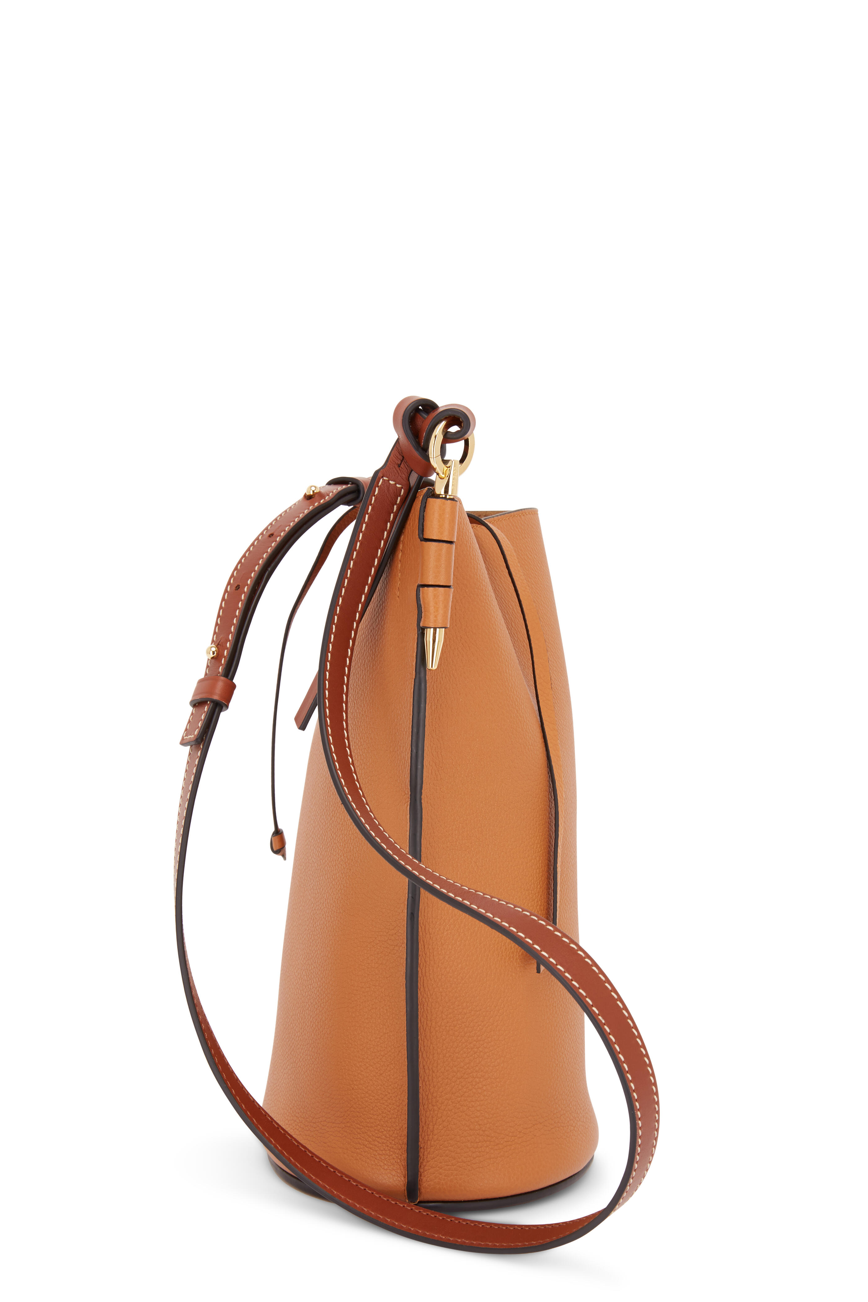 Gate bucket leather handbag Loewe Green in Leather - 36255522