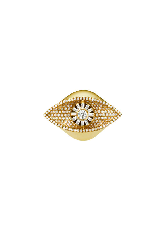 Cadar 18K Yellow Gold Reflections Cocktail Ring