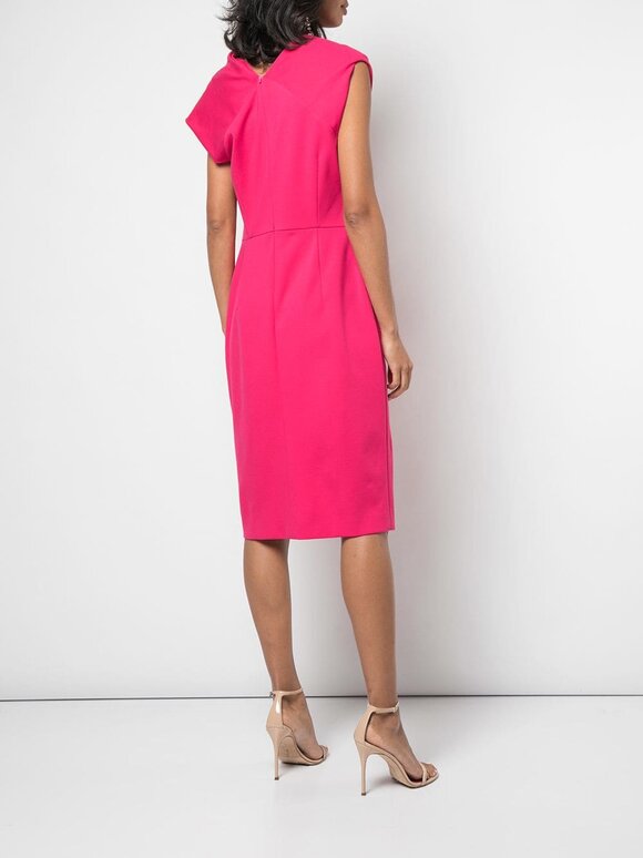 Escada - Diarina Pink Myrtle Cowl Neck Dress