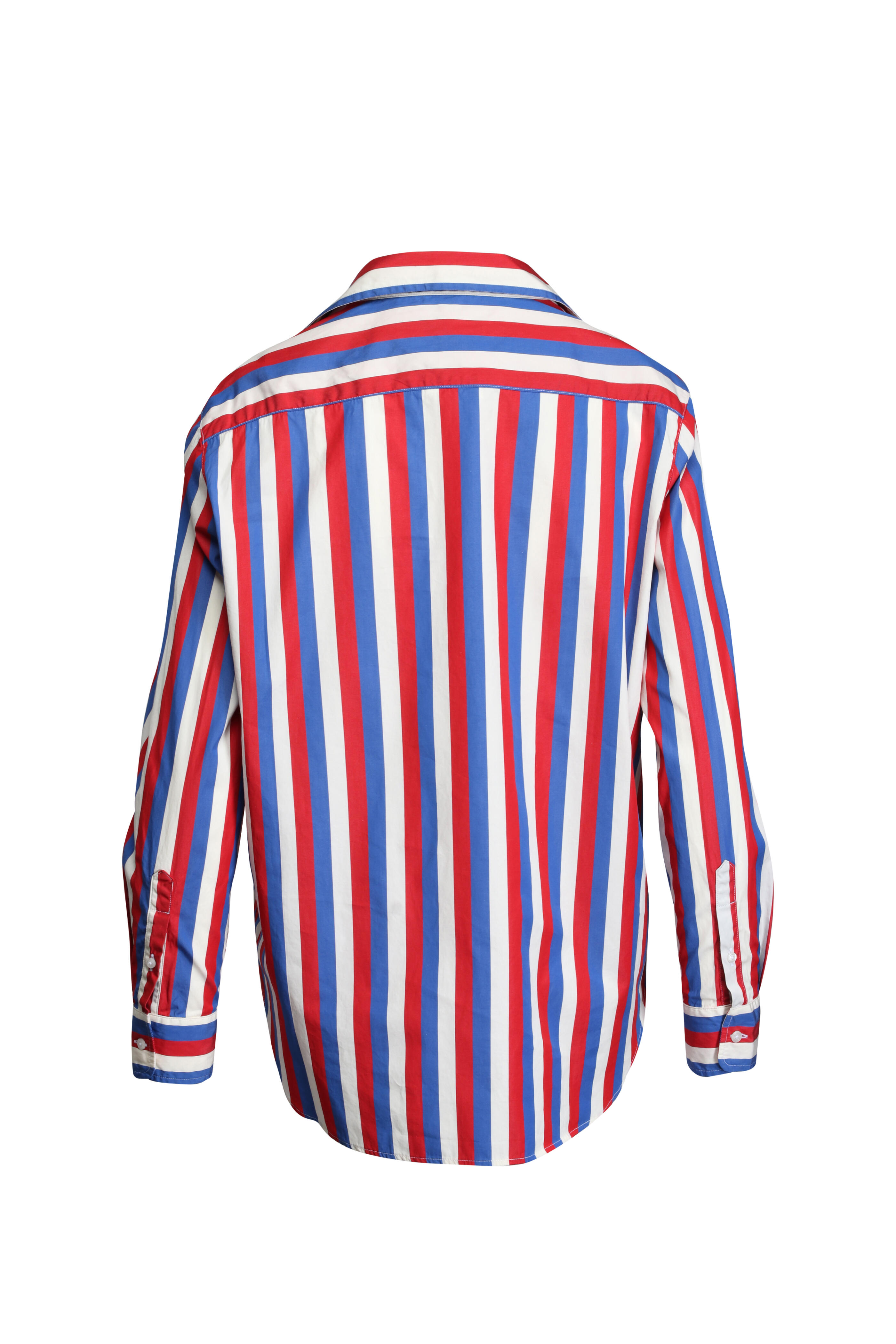 Frank & Eileen - Eileen Blue & Red Stripe Relaxed Button Up Shirt