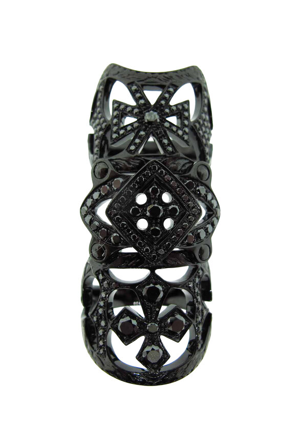 Loree Rodkin Pave Baby Cross Ring