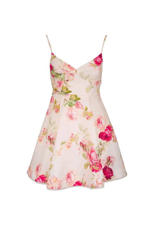 Zimmermann Roselight Floral Picnic Mini Dress - view 1