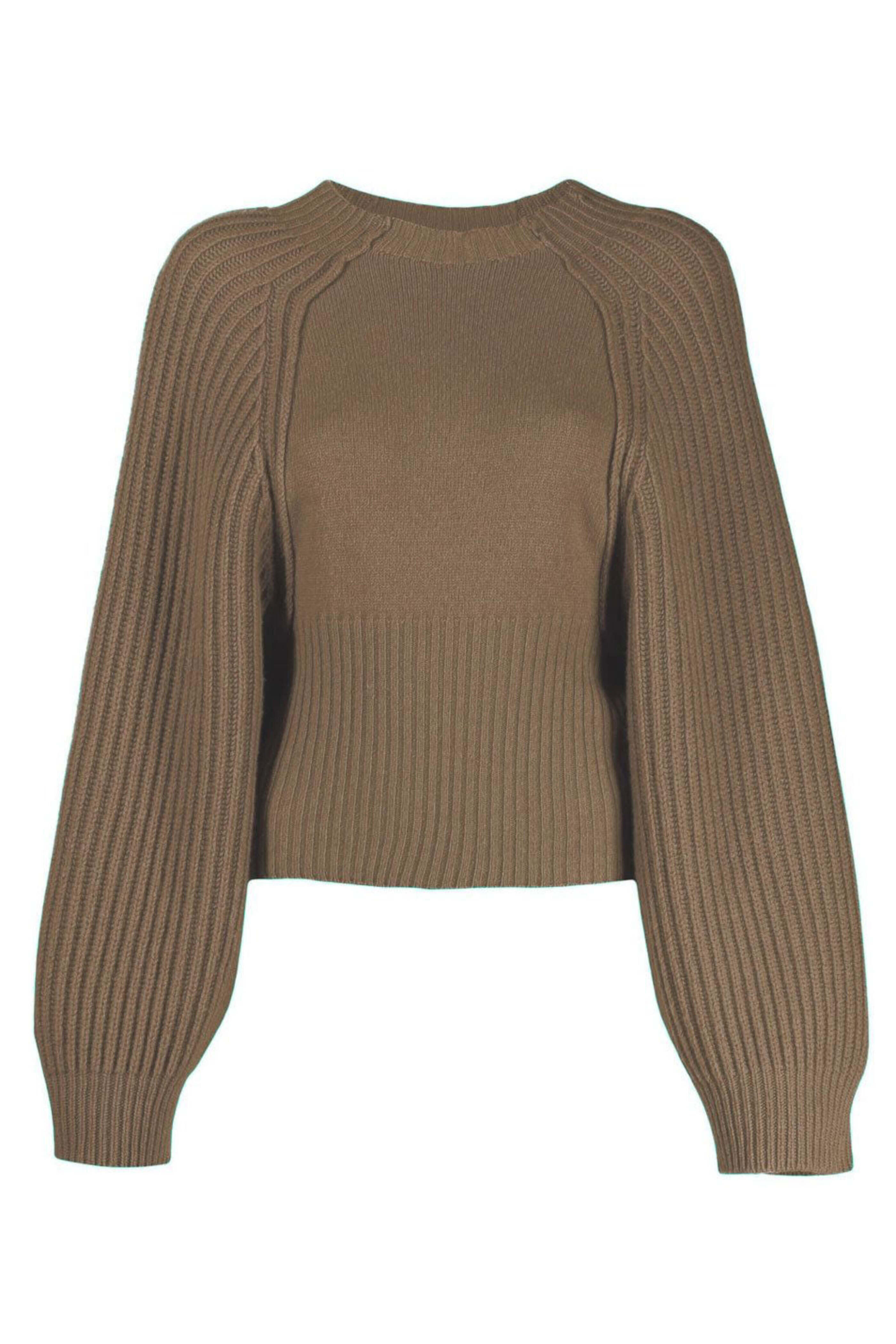 Stella McCartney - Oat Rib Knit Cropped Sweater