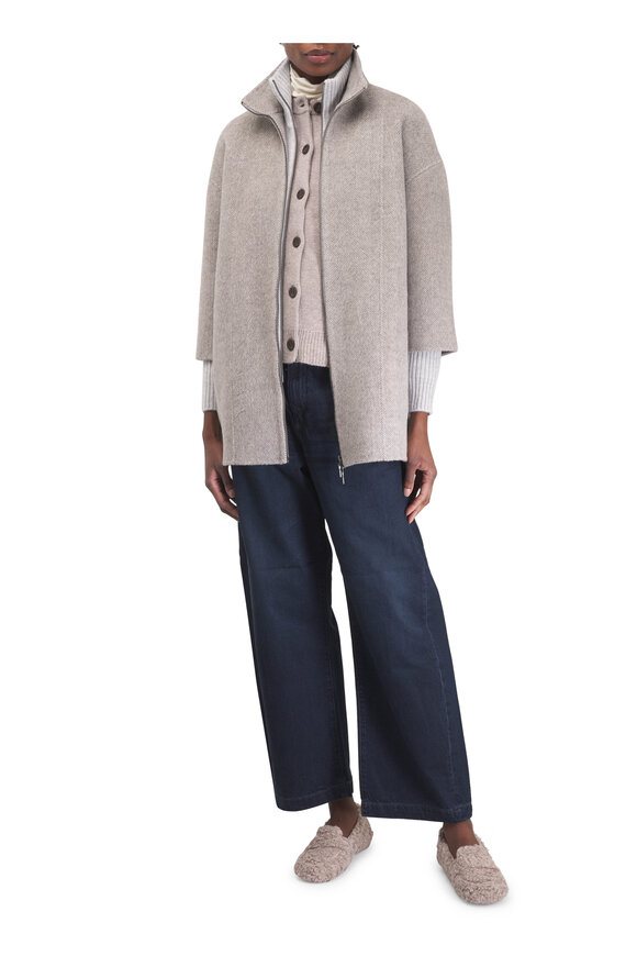Ron White Teddy Mink Boucle Flat - view 2