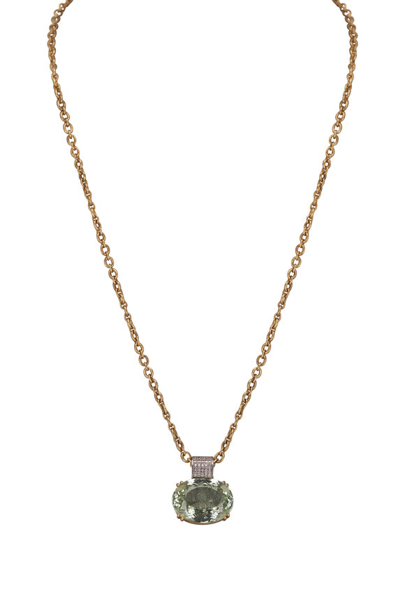 Irene Neuwirth - Yellow & White Gold Tourmaline Necklace 