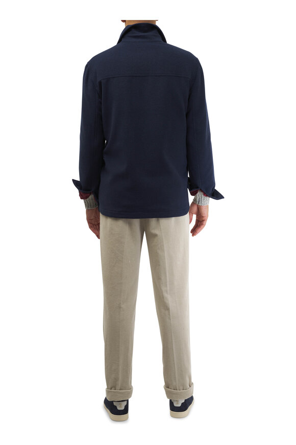 Brunello Cucinelli - Navy Cashmere Overshirt