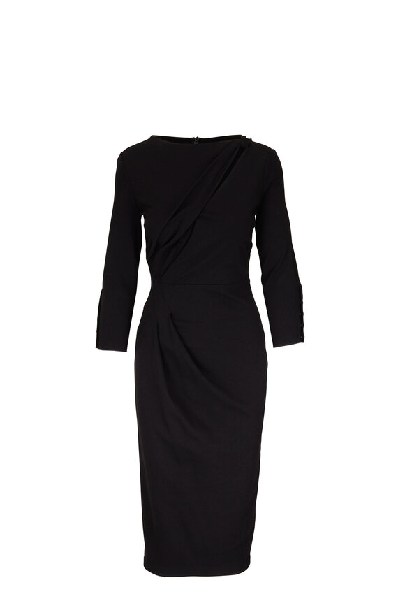 Giorgio Armani - Black Milano Jersey Midi Dress